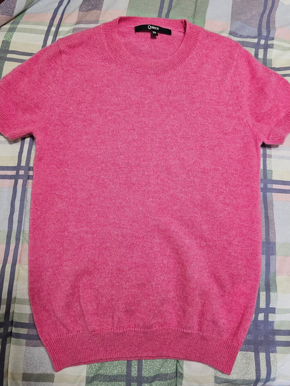 Quince 100% Cashmere Sweater Pink Fuschia Size XS